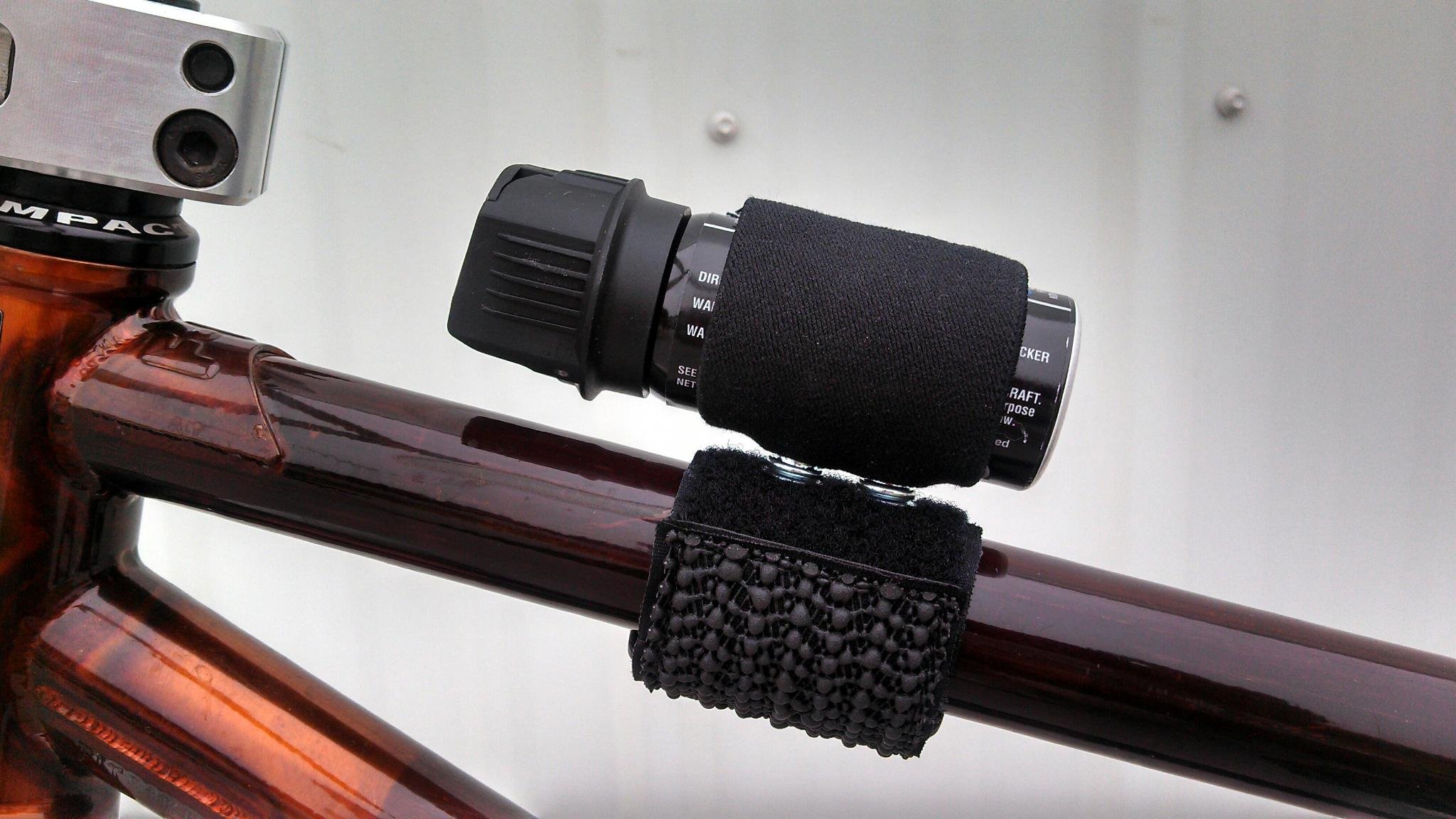 Pepper Spray Bike Mount - Fits Many Brands - REDD, Fox Labs, Sabre, Freeze +P, Wildfire, Police Magnum - Mount Only (Pepper Spray not Included)