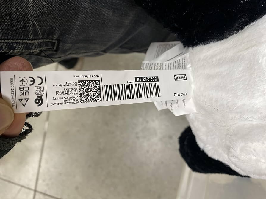 Amazon.co.jp: 1 x IKEA KRAMIG Panda Teddy Bear Stuffed動物