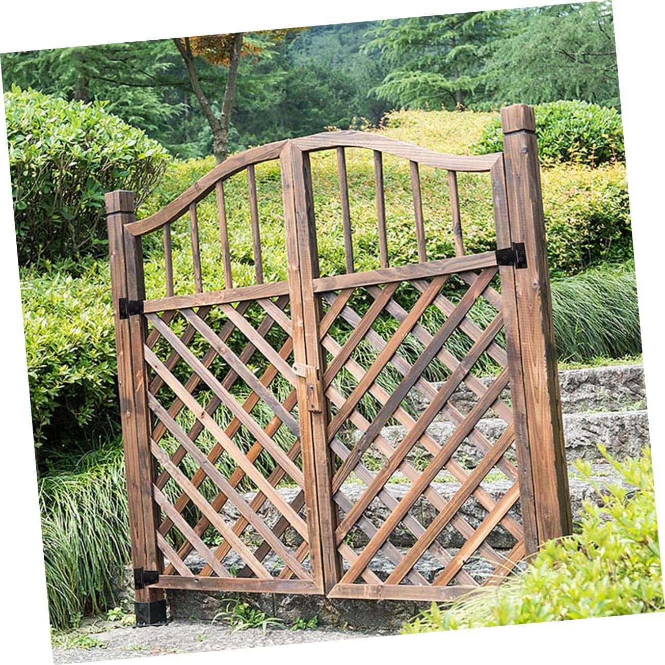 4pcs Outdoor Heavy Duty Fence Gate Hinges Iron Material Hinges Black Paint