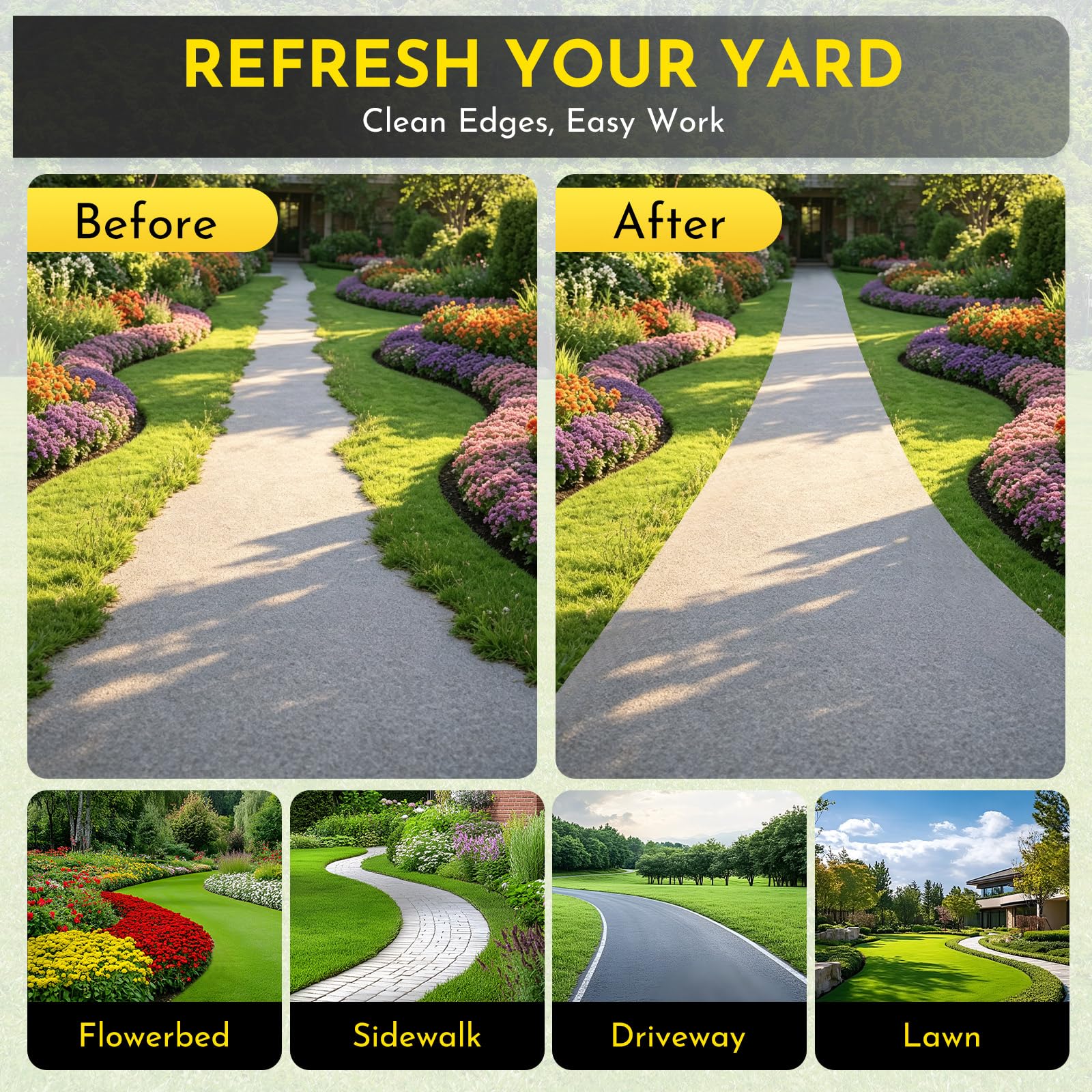 Half Moon Edger - Professional Lawn Borders -8 Half Moon Edger - Professional Lawn Borders -8