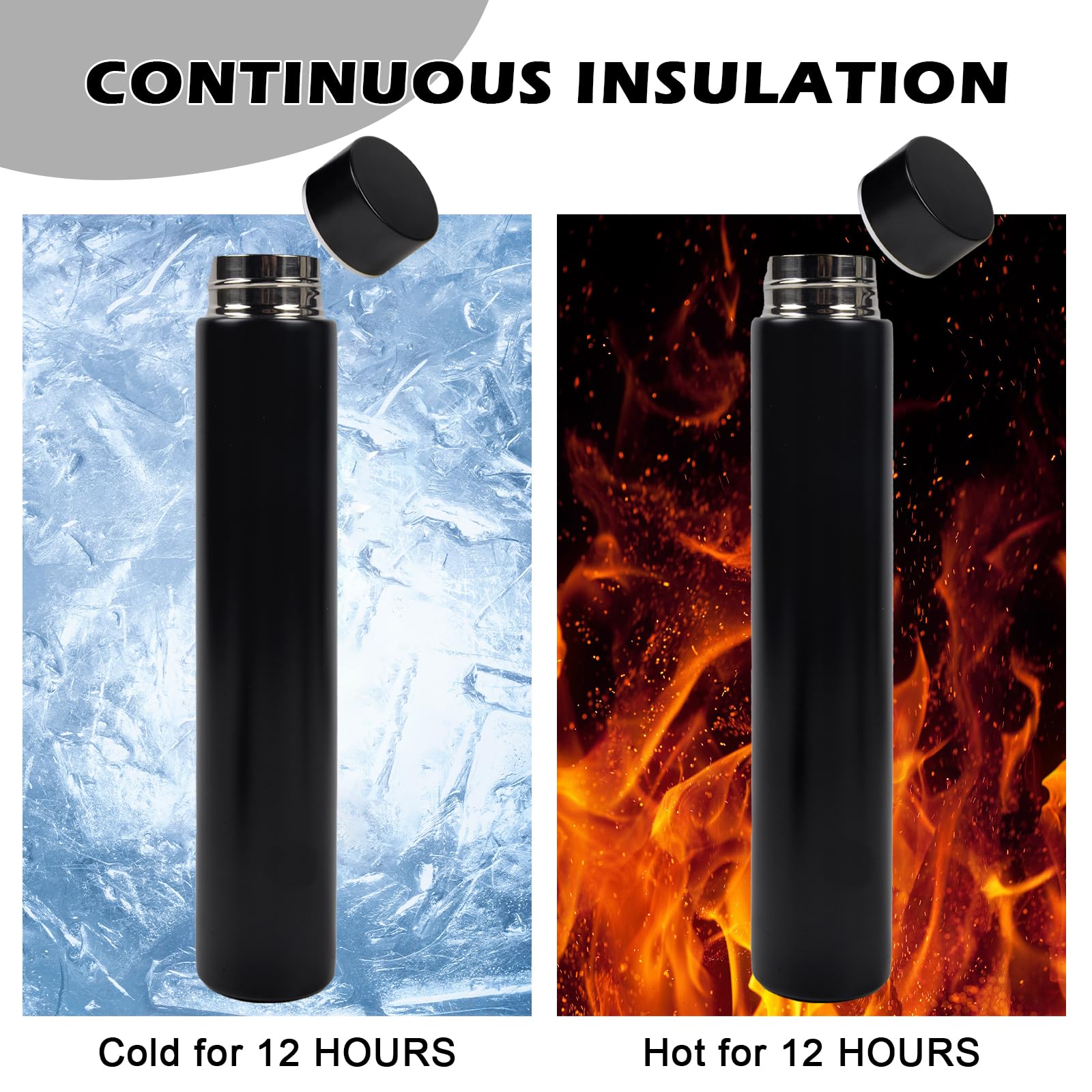 Amazon.com: ChezMax Slim Thin Stainless Steel Vacuum Insulated