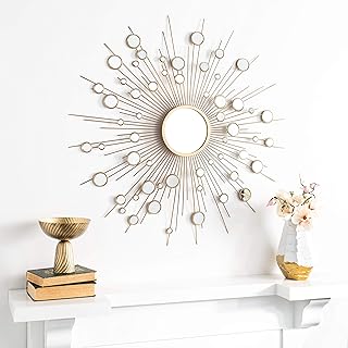 SAFAVIEH Home Ariah Gold Sunburst 41-inch Decorative Accent Mirror