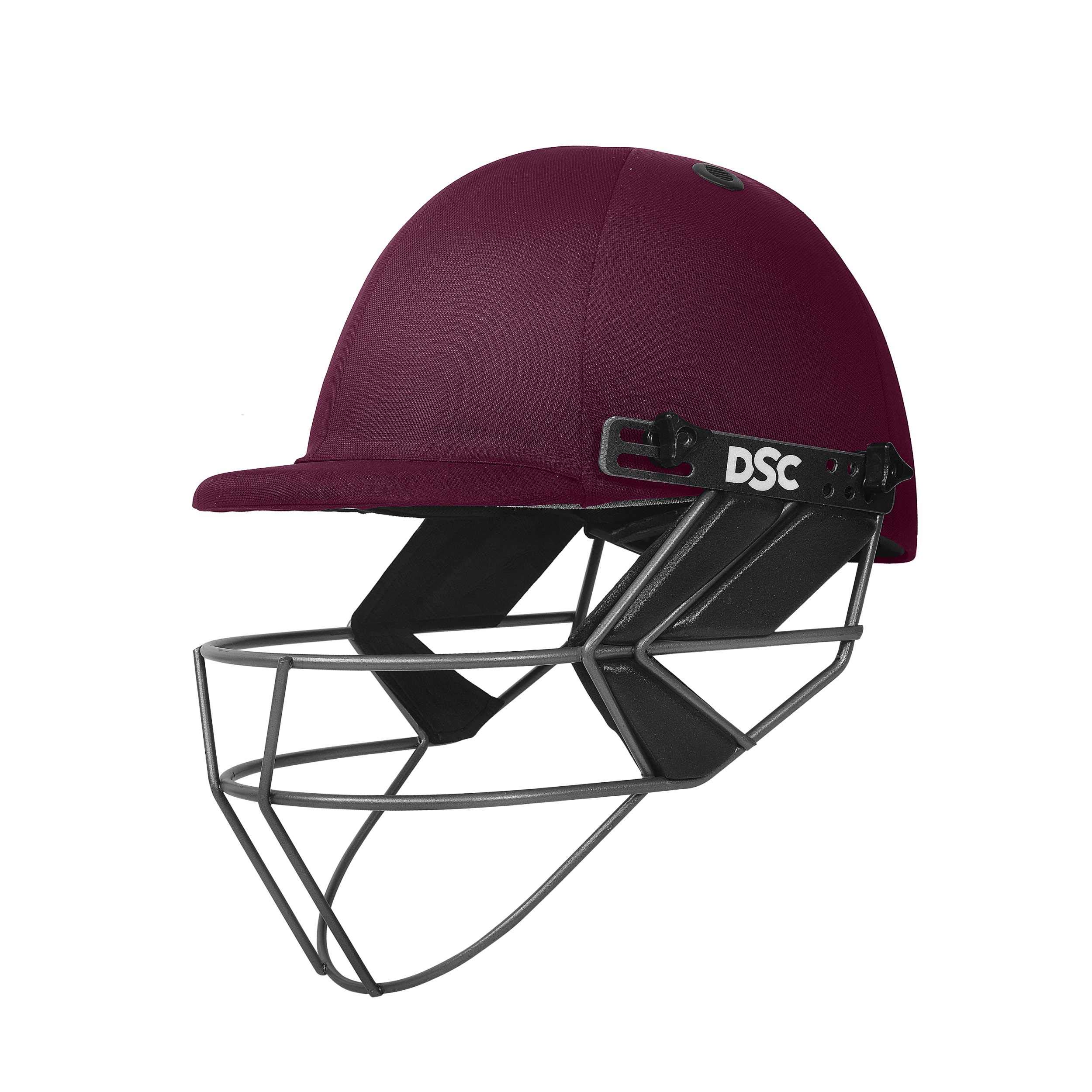 DSC Fort 44 Lite Ti. Cricket Helmet for Mens and Boys | Size: Large | Color: Maroon (B09QM6VM2Y) Amazon Price History, Amazon Price Tracker