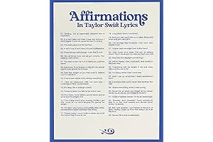 Taylor Swift Affirmation Canvas Posters Wall Art: Confidence Boost for Teen Girls