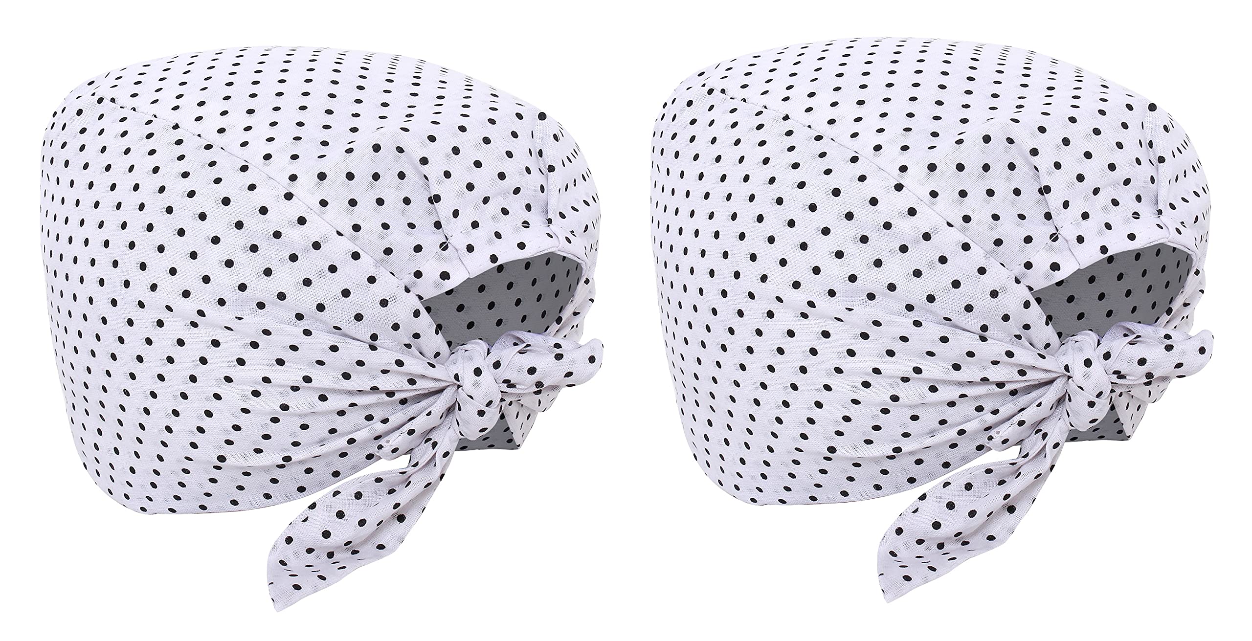 Zacharias Polka Dot Printed Anti Pollution Head Scarf/Bandana for Cycling/Biking Under Helmet (Pack of 2) (PPP-01_White_Free Size)-picture-27