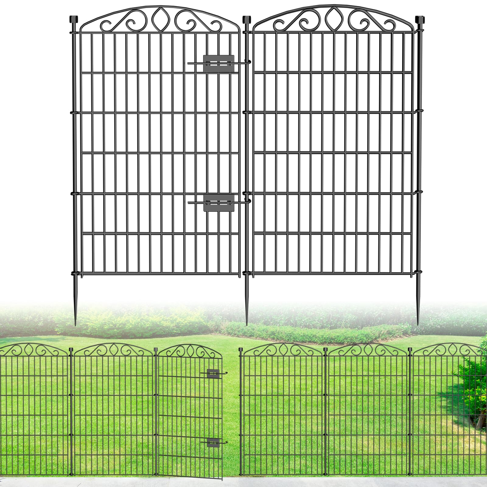 Bilibompa 12 Panel No Dig Fence with Gate