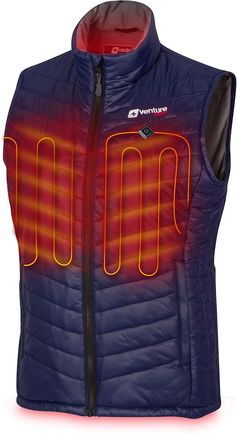 Venture Heat Women's Heated Vest with Battery Pack - Insulated Electric Jacket, Puffer Vest, Roam 2.0: Clothing