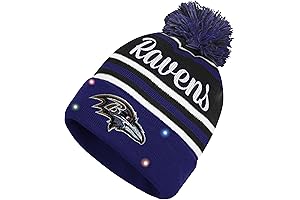 FOCO Women's NFL Wordmark Script Team Color Baltimore Beanie