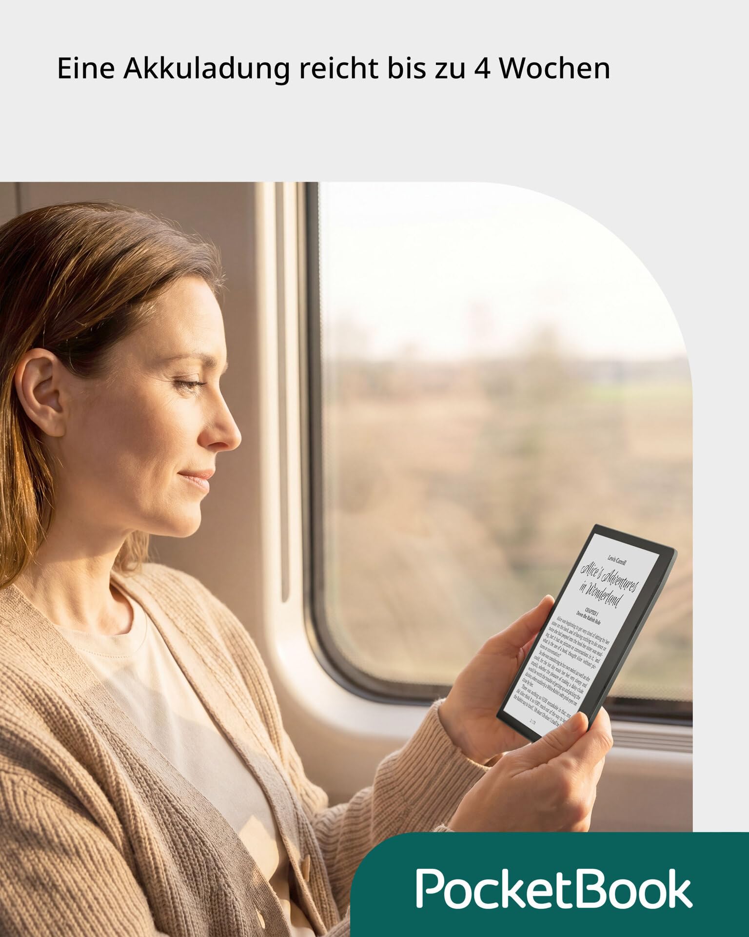 Pocketbook Era Lite - Lettore e-reader, display da 7" E‑Ink Carta 1300, 16 GB, IPX4, Bluetooth, SMARTlight, verde pietra, versione DE/AT/CH