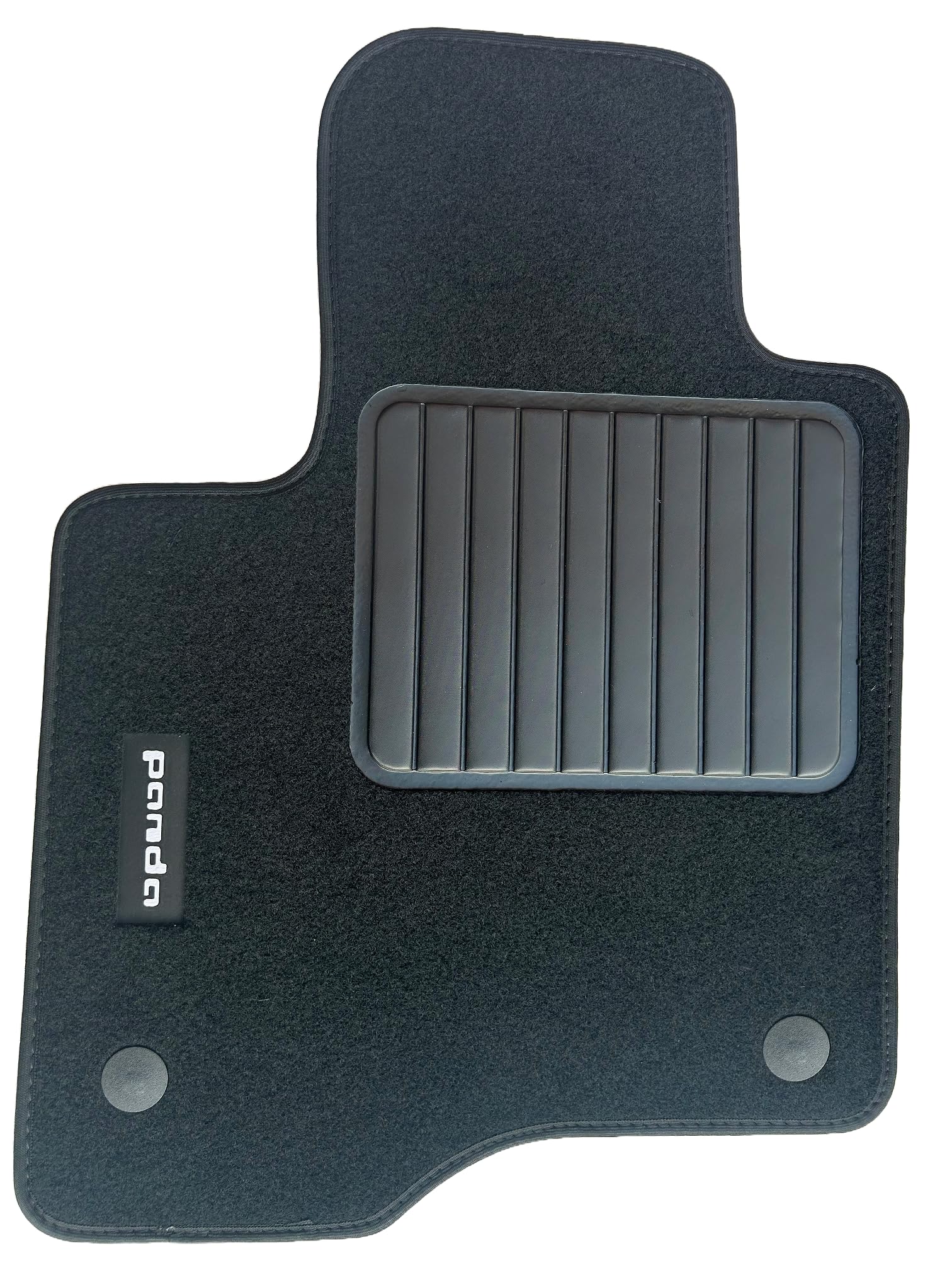 Tappetini Per Fiat Nuova Panda dal 2012, Con Logo Ricamato 2 Pin Di Sicurezza, Alta Qualità, Made In Italy.