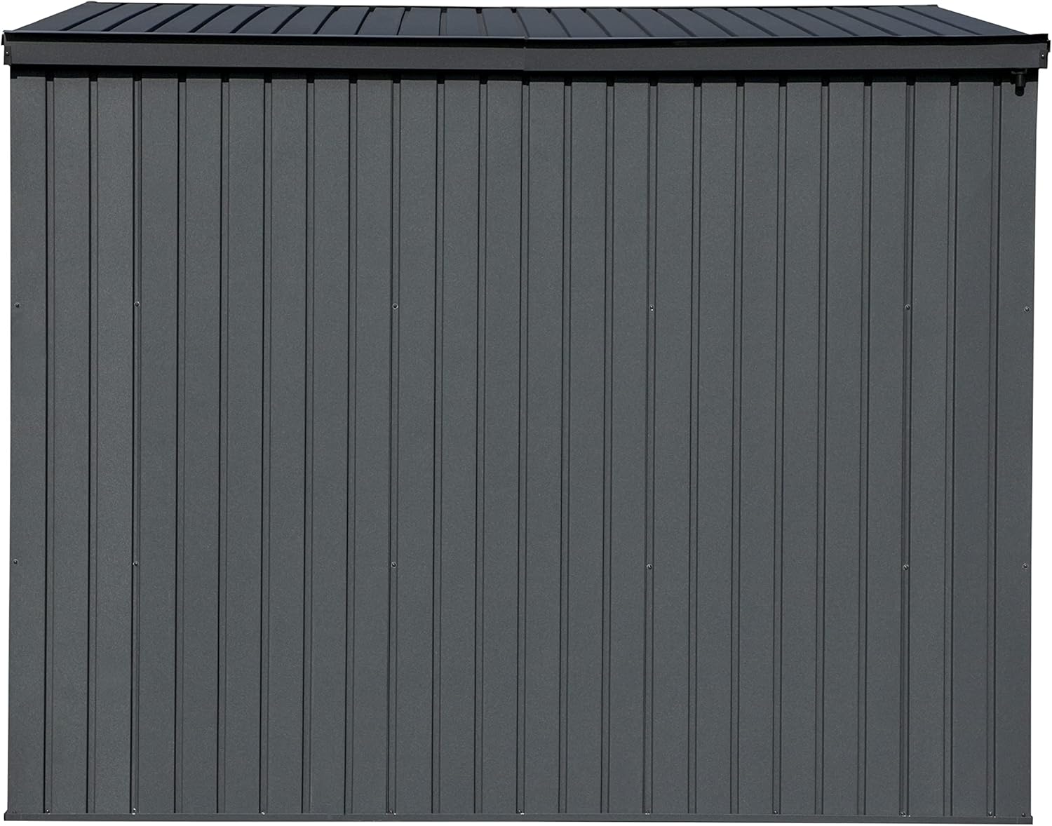 Sojag 8' x 5' Denali Outdoor Lockable Steel Storage Building with Windows, Anthracite