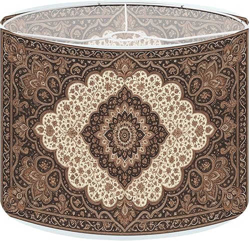 Miniatura 11 de Drum Lamp Shade funky retro 70s psychedelic pictures Lampshade for Floor Lamps Table Lamps Pendant Light 11"x8.9" Replacement Linen Large Lamp