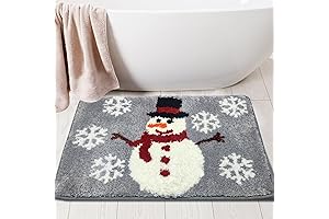 Christmas Bathroom Rugs: Festive Spirit for Your Toilet Space