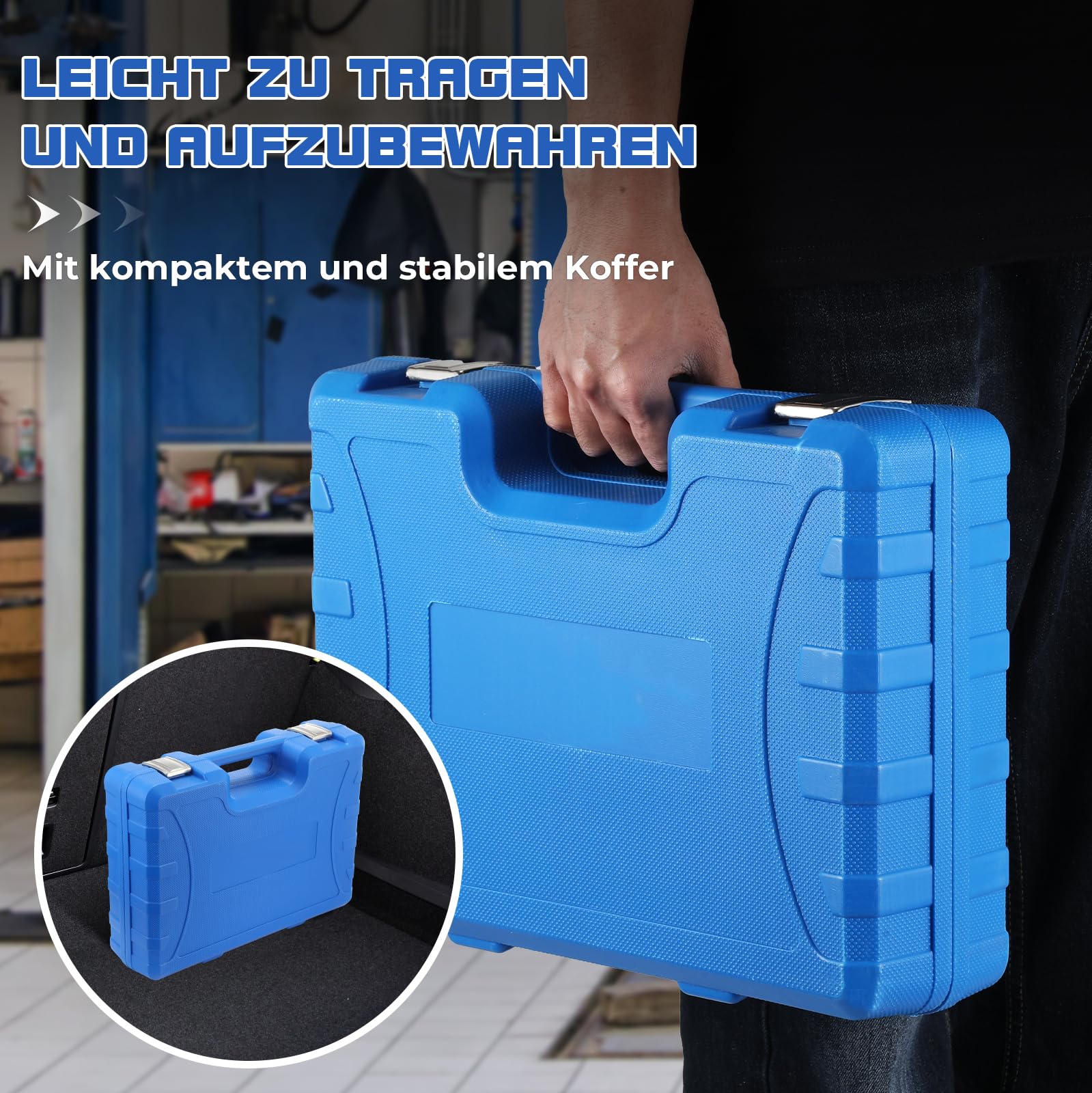 GEARMONSTER Extractor de inyectores diésel de 21 piezas, con adaptador, extractor de inyectores de aire comprimido, herramienta extractora de inyectores
