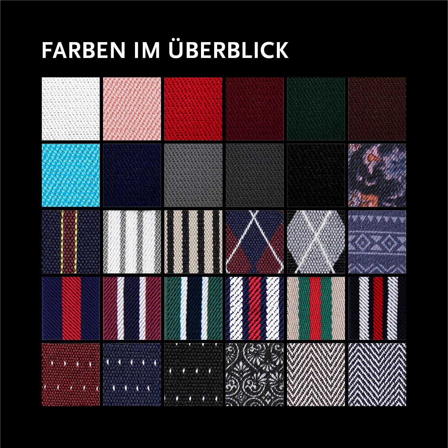 DonDon Hosenträger für Herren schmal 2,5 cm mit 3 extra starken Hosenträger Clips in Y-Form – elastisch und längenverstellbar