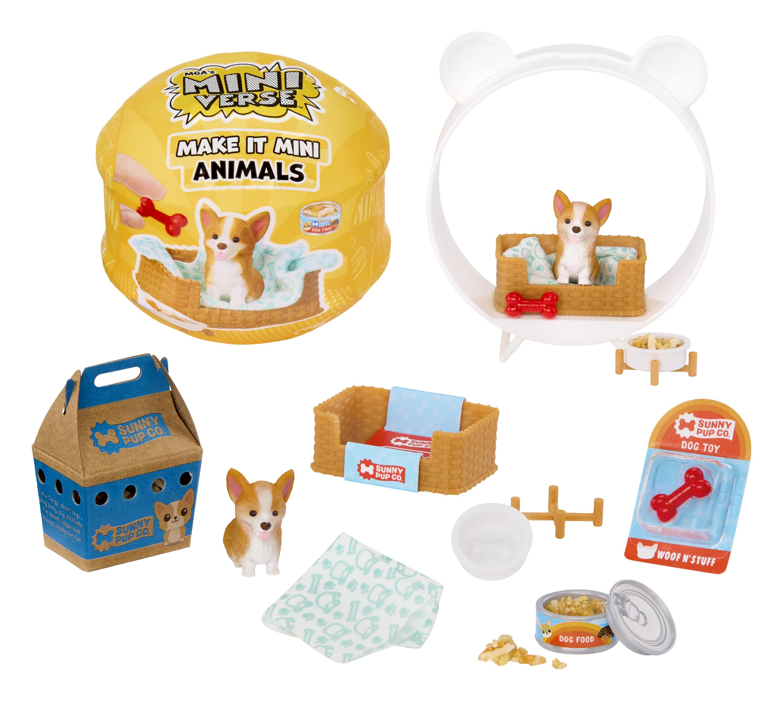 MGA's Miniverse Make It Mini Animals Series 2 - Includes 1 Animal Figure with Accessories, Mini Collectibles, 8 to Collect, For Collectors and Children Ages 8+