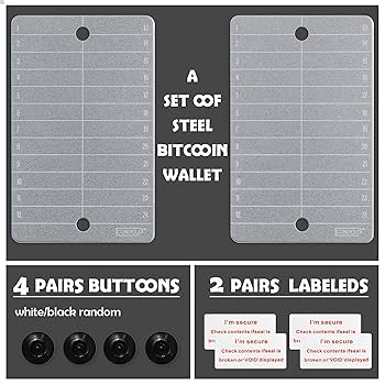 Amazon.co.jp: CONDOLD スチール ビットコインウォレット 暗号