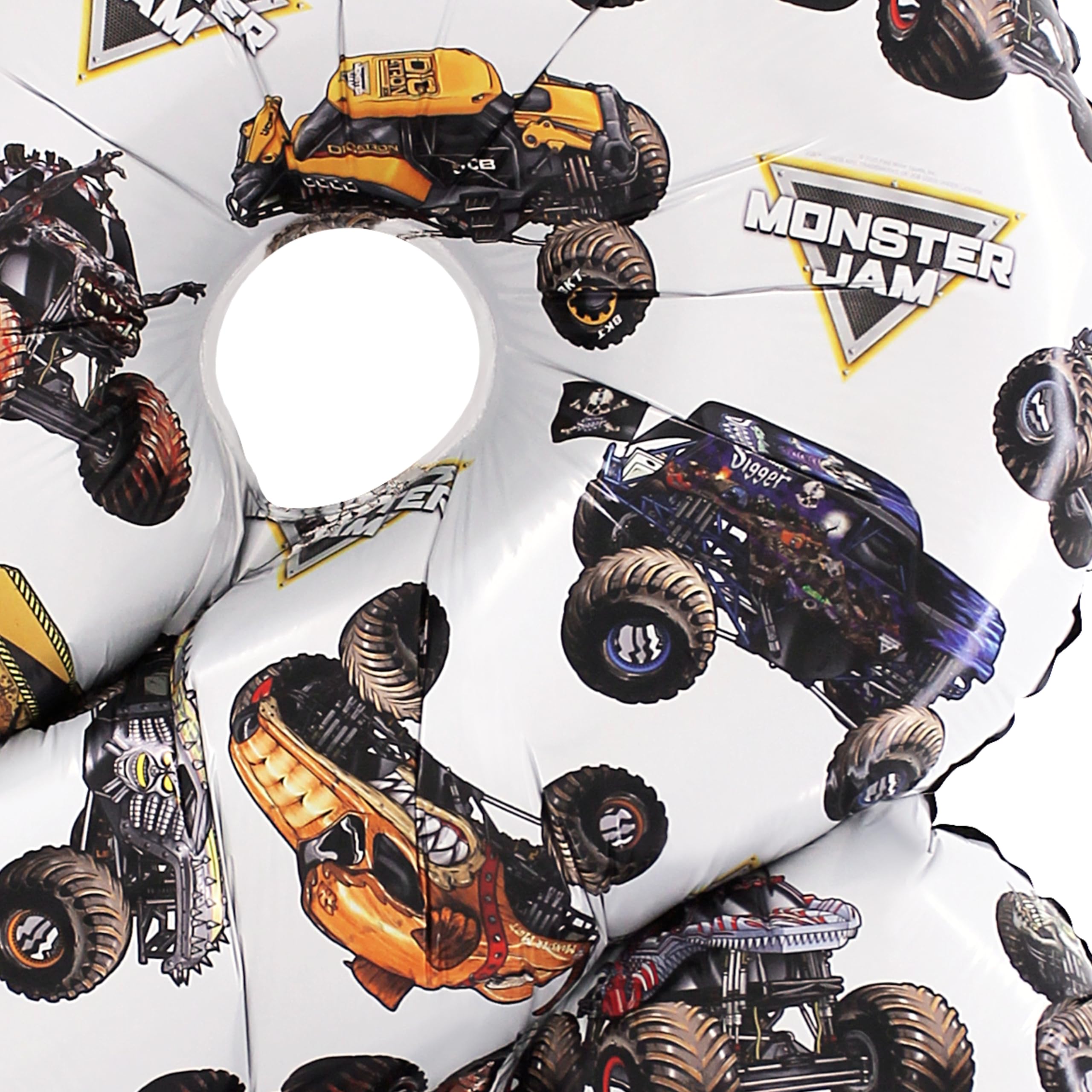 Toyland® 66cm (26”) Monster Jam™ Number 8 Foil Balloon, Large Monster Truck Birthday Balloon, Party Decoration, Air or Helium - Image 3