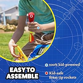 Stomp Rocket Ultra Rocket Refills, 6 Rockets - Replacement Foam-Tipped Rockets for Kids - Fun Backyard & Outdoor Kids Toys Gifts for Boys & Girls