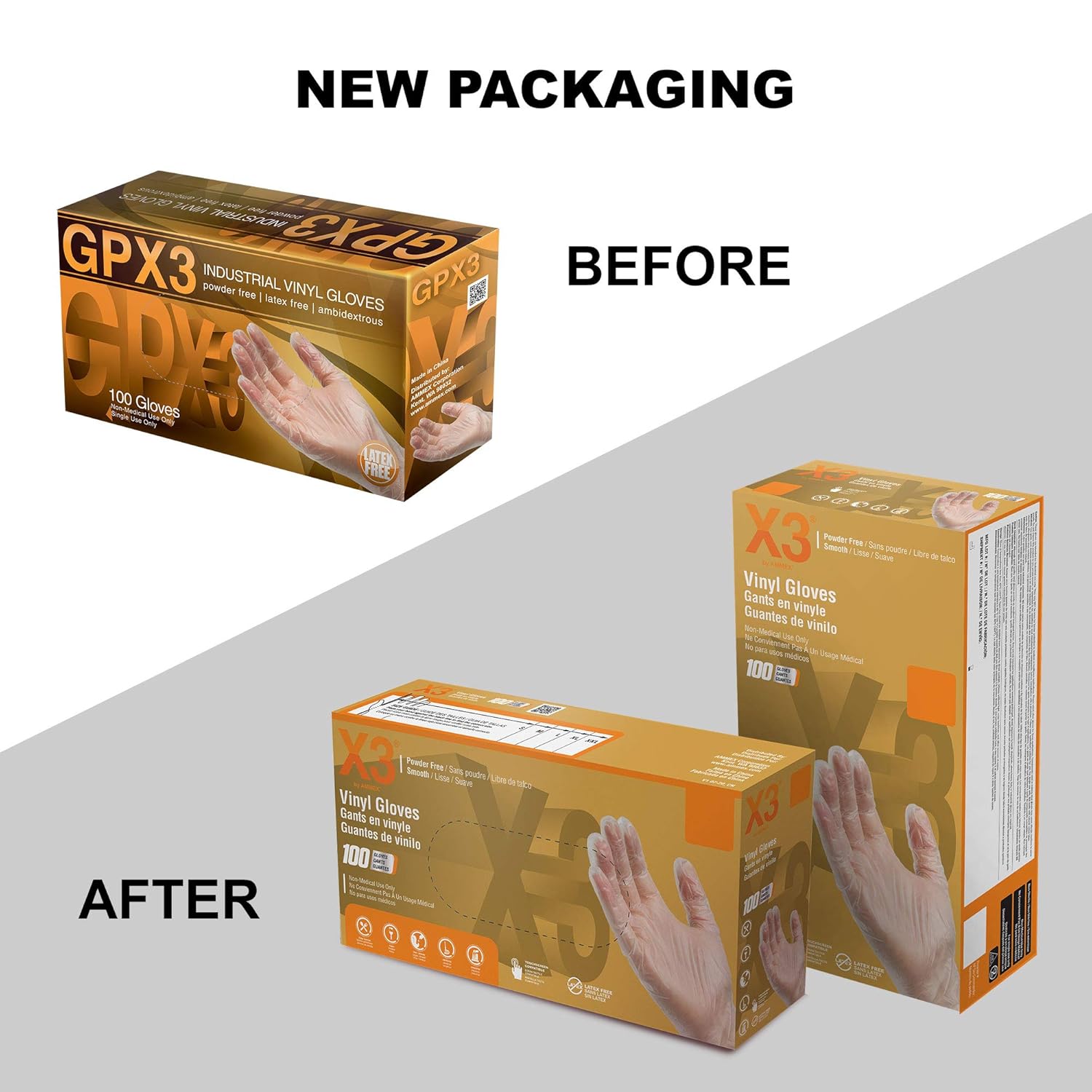 🛒 Flash Sale X3 Clear Vinyl Industrial Gloves, Case of 1000, 3 Mil, Size Large, Latex Free, Powder Free, Disposable, Food Safe, GPX346100