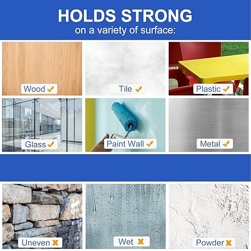 Miniatura 6 de 100 cintas de doble cara para paneles de espuma acústica, cinta de montaje extraíble para pared, adhesivo fuerte a prueba de sonido, masilla