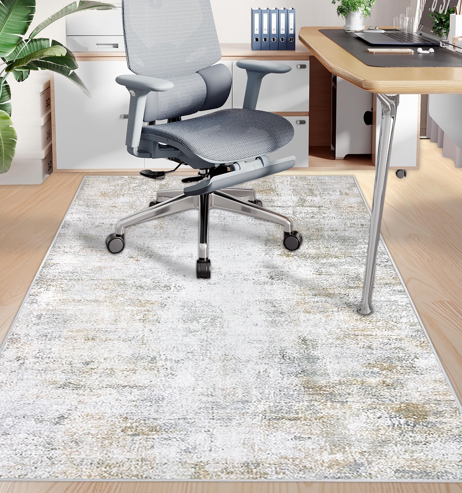 Capslpad Office Chair Mat for Hardwood Floor Tile Floor 47x59 Non Slip Desk Chair Mat Low Pile Computer