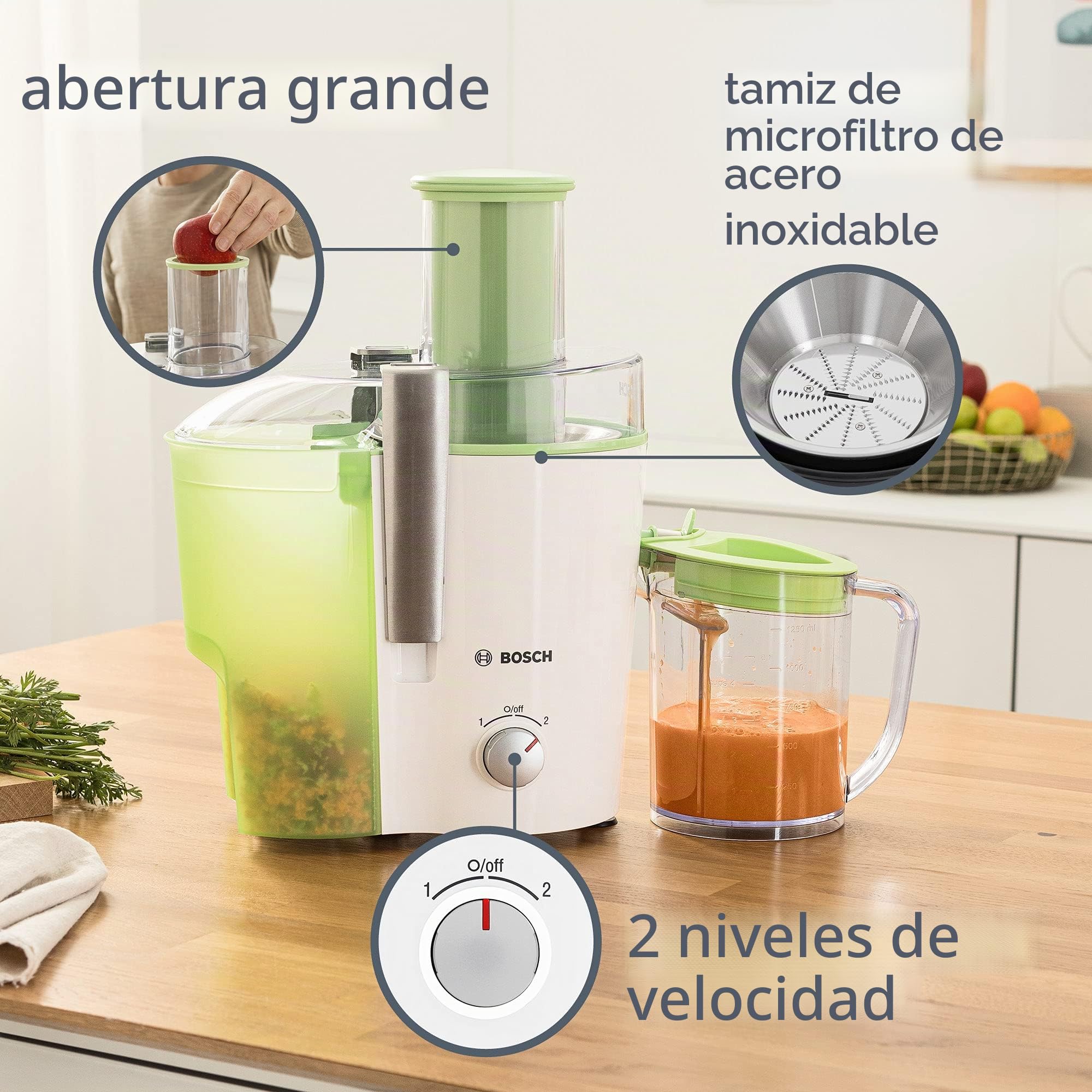 Bosch Mes25g0 - 700w - Edelstahl - Gr?n - Juice Extractor (mes25g0)