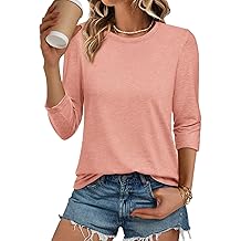 Womens 3/4 Sleeve Blouse Summer Tops Fall Shirt Fashion Blouses Beach Vacation Clothes Spring Tunic 2026 Trendy