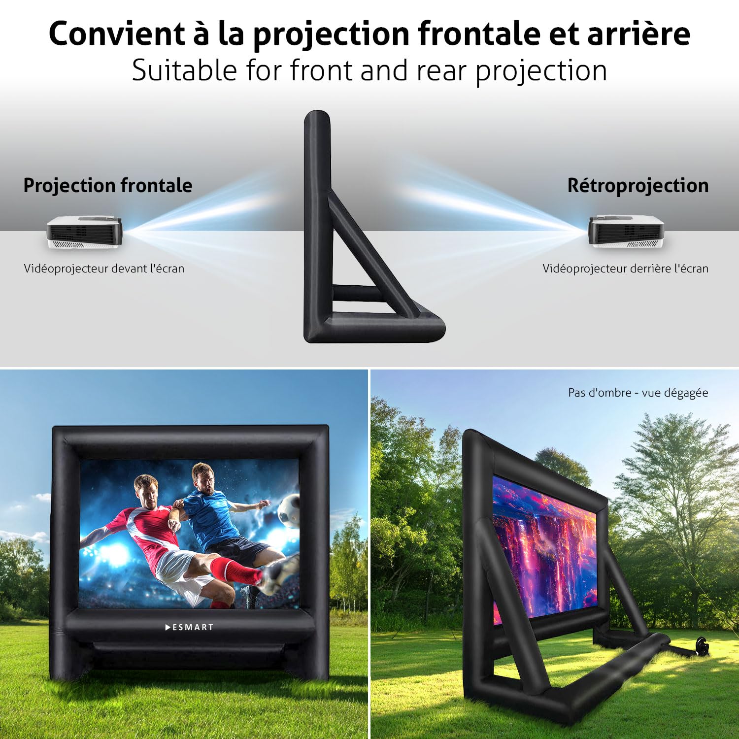 ESMART Public AIR 14 Écran Gonflable 323 cm (247 x 137cm 16:9)