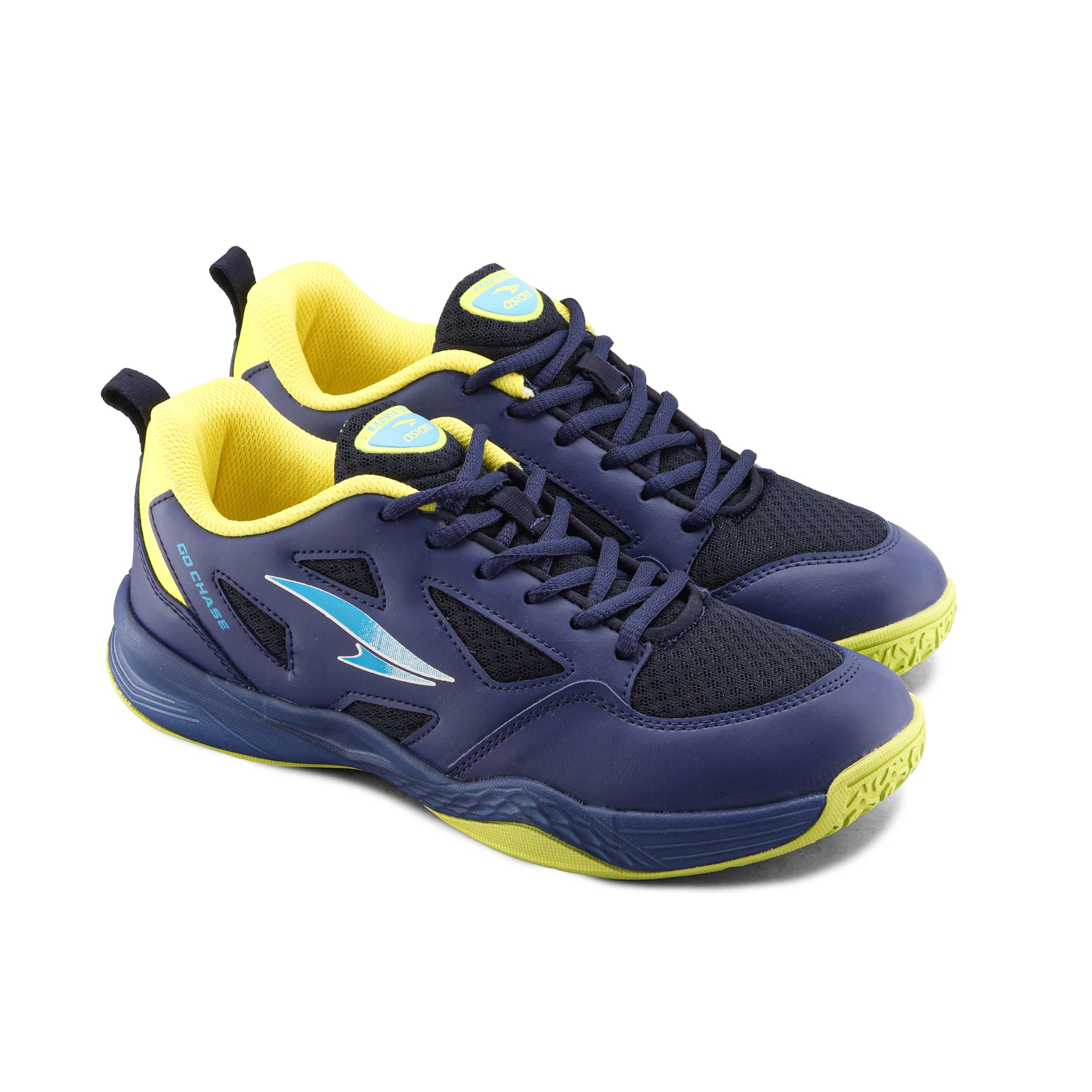 ASIAN Smash-02 Men's Badminton Shoes | Non-Marking Court Shoes with Memory Foam Insole, Breathable Mesh Upper & Multi-Directional Grip-image-1