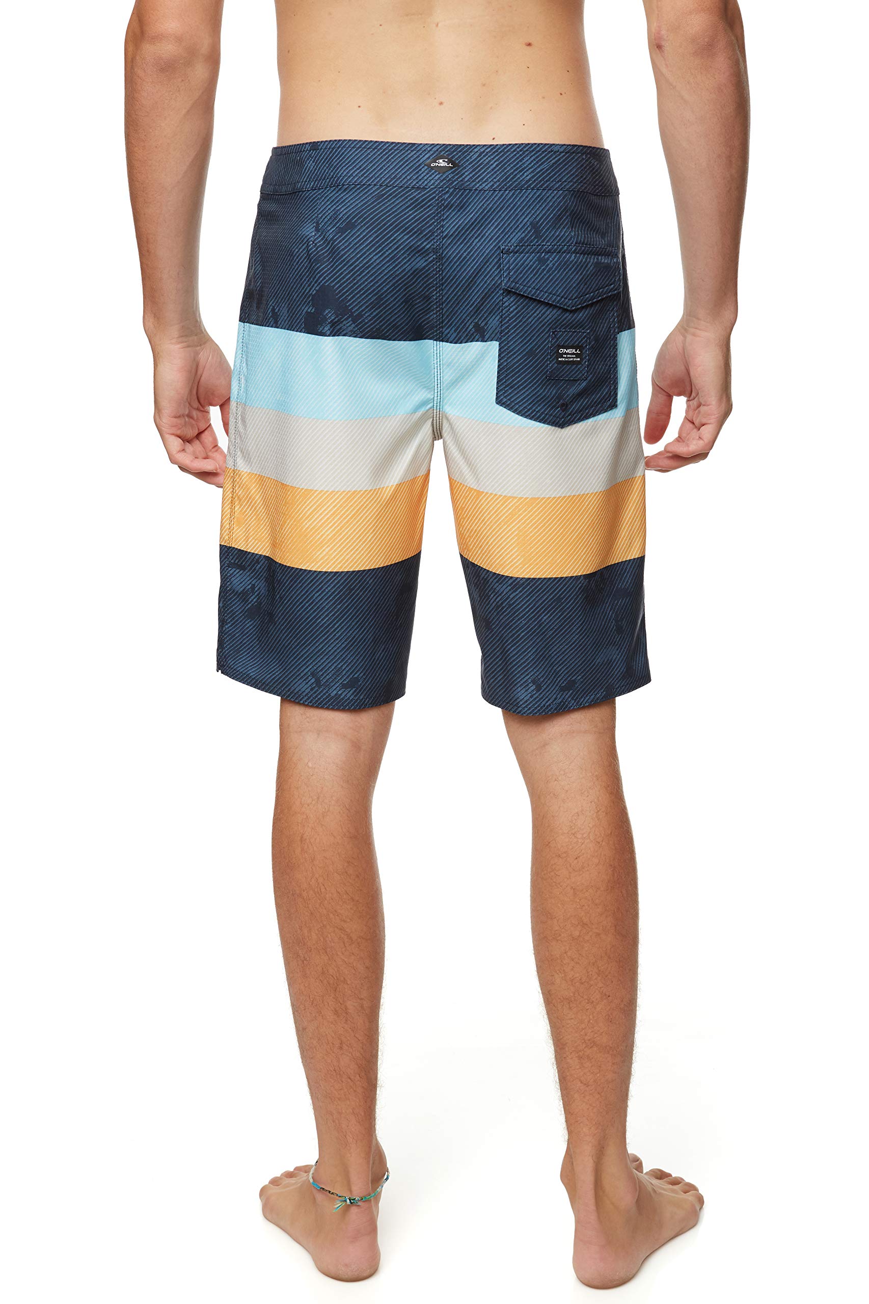 O'Neill Men's Standard 20 Inch Outseam Ultrasuede Swim Boardshort, Navy Region, 29
