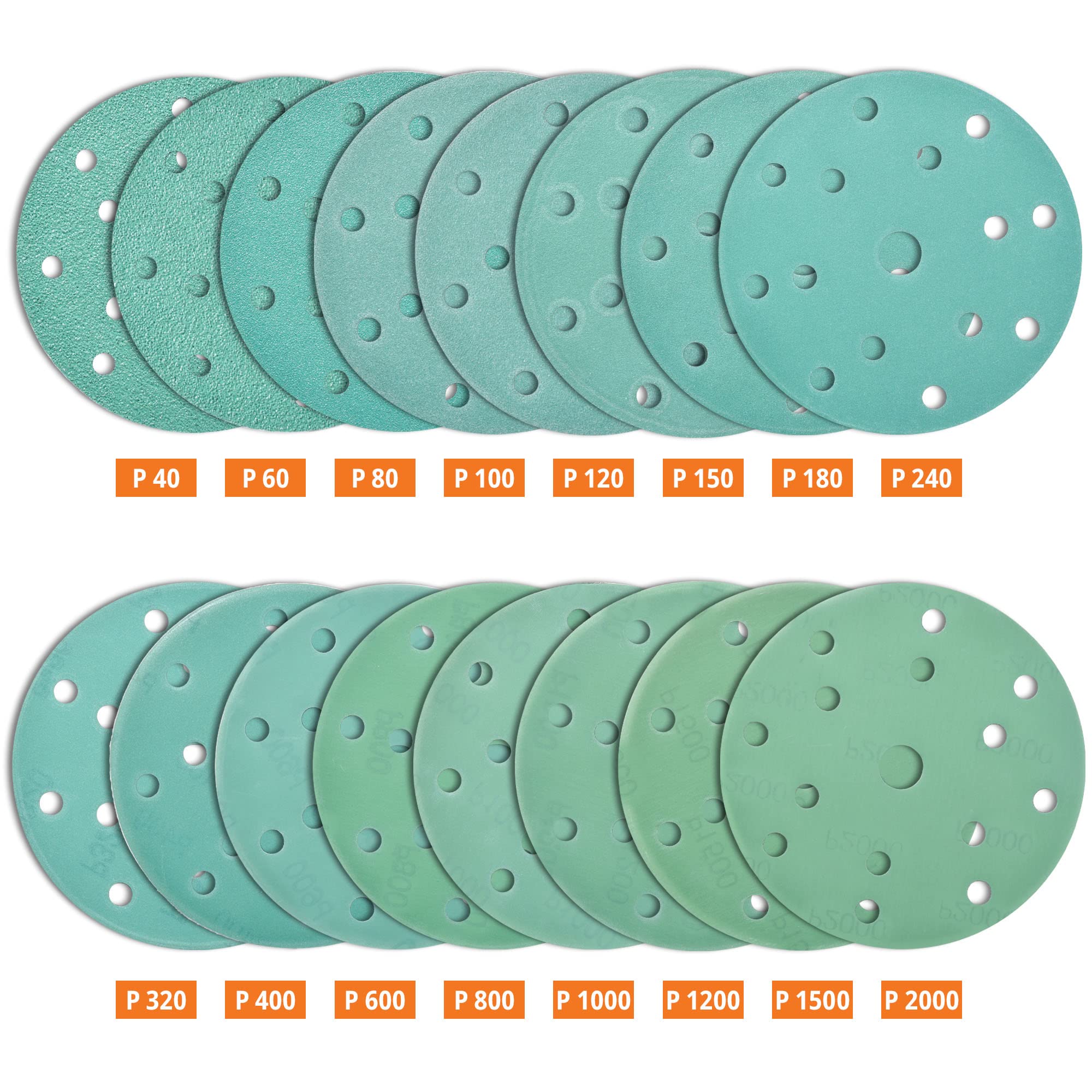 Dischi Abrasivi 150 Mm - 40 Pezzi, Grana 1000-5000, Per Legno, Metallo E Auto - Foto 7