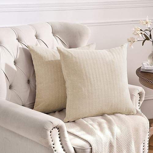 Miniatura 2 de Pleasant Boulevard Fundas de almohada de felpilla de 20 x 20 pulgadas, cojín decorativo suave y acogedor para el hogar, dormitorio, sala de estar,