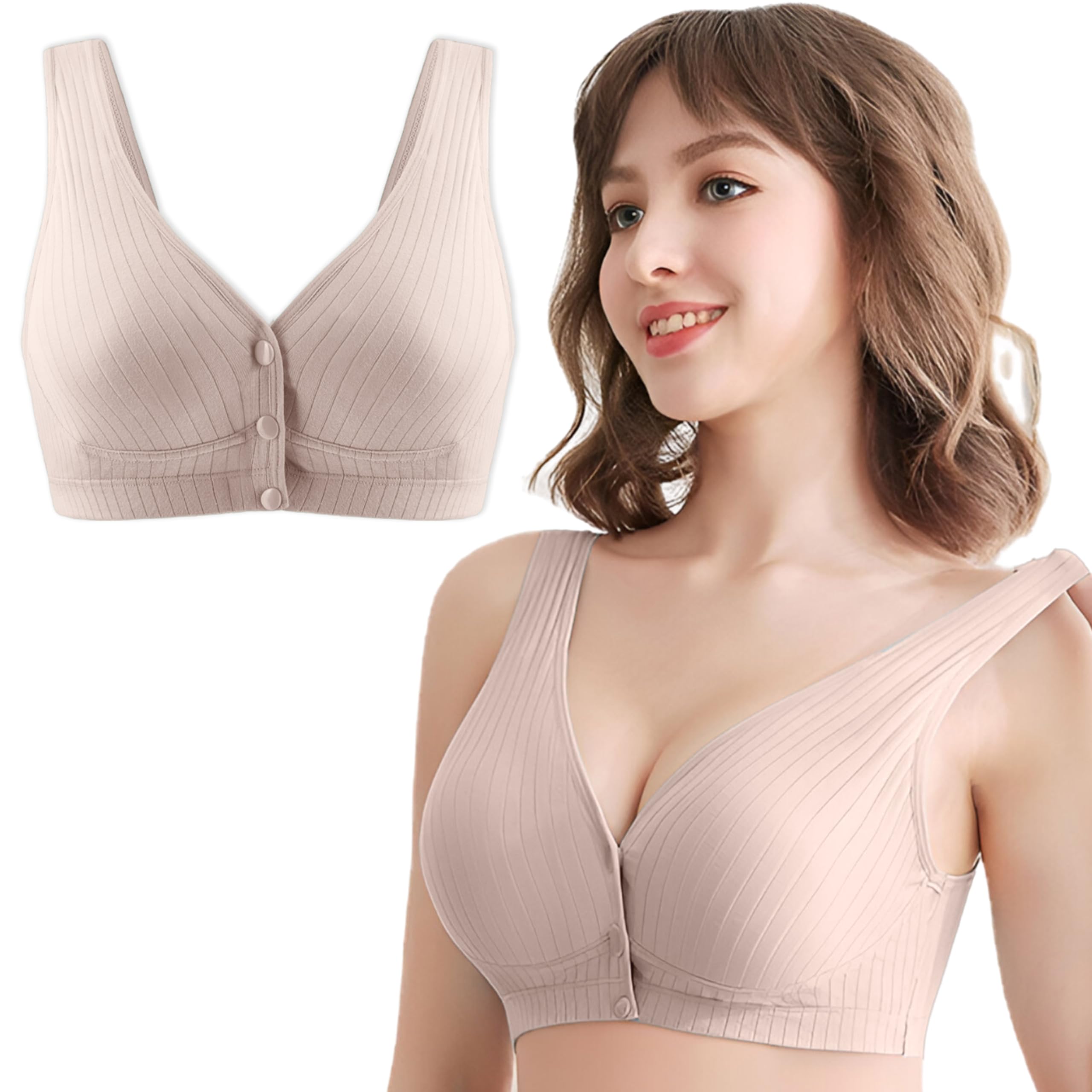 Maternity Bra - Exeptional Quality Material Baby Feeding Bra, Stylish Nursing Bra for Mother Perfect Maternity Bras for Women Nursing and Maternity Bras for Baby Feeding-(BE2563-V)-image-38