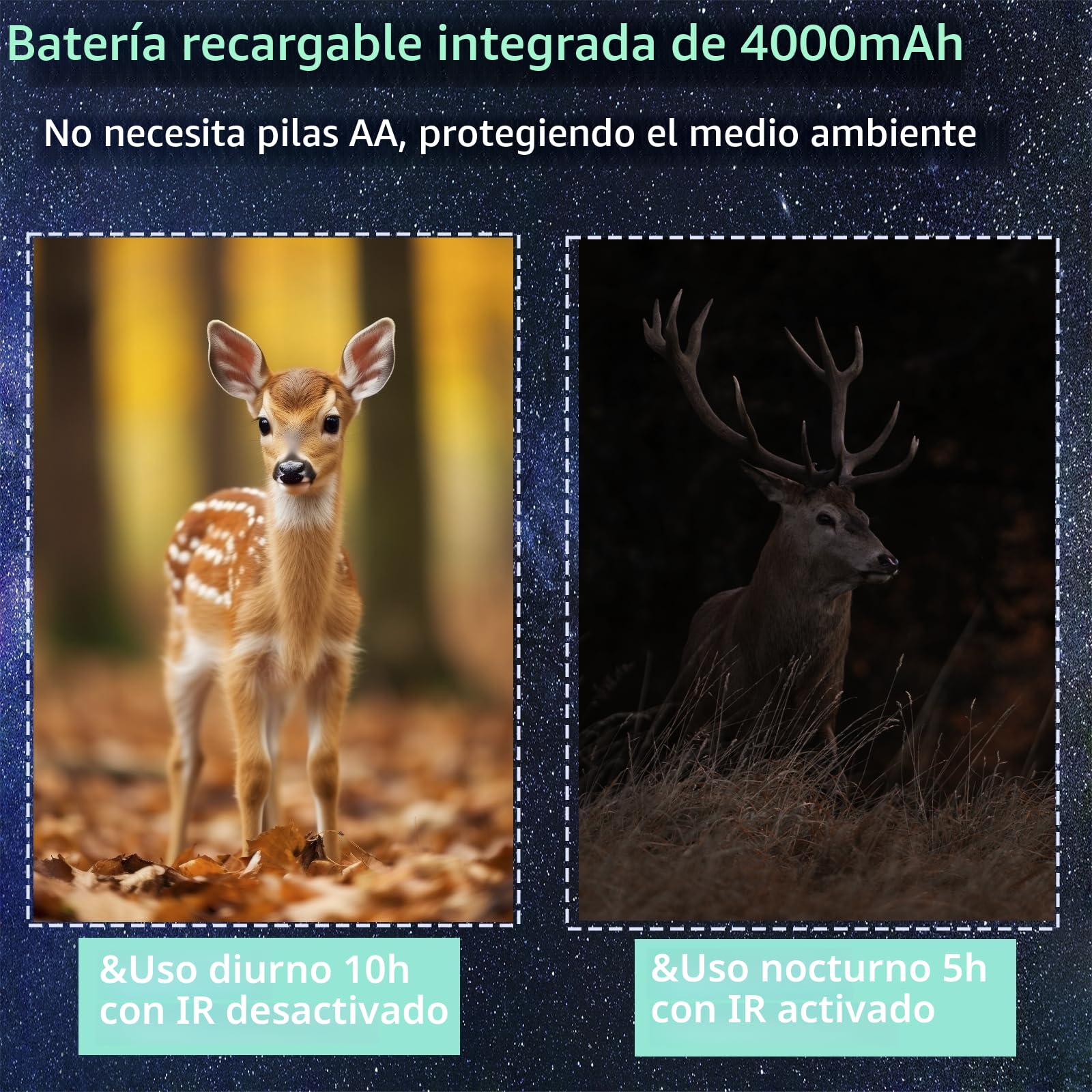 Binoculares Visión Nocturna, Prismáticos de Infrarrojos Digital Visor Nocturno Rango de 300m con LCD TFT de 3.0",Prismáticos Visión Nocturna 32GB para Observación y Grabación