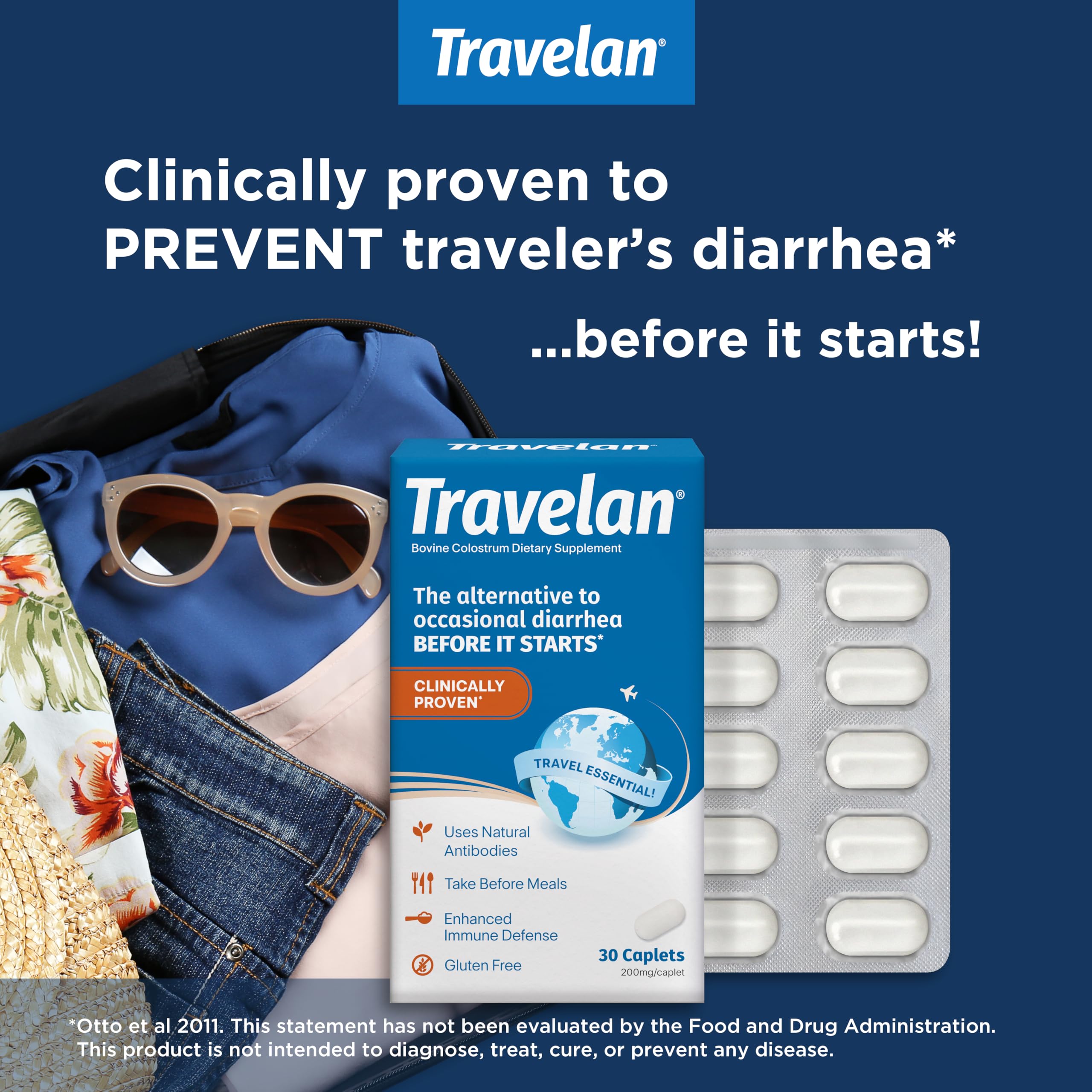 Anti Diarrhea Pills Help Prevent Traveler’s Diarrhea Before It Starts 30 Ct — Amazon image 2