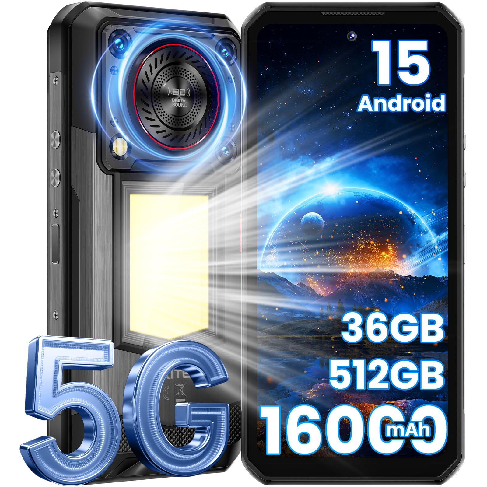 Amazon | 【5G対応】OUKITEL WP56 Android 15 SIMフリー スマホ