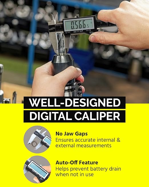 Calibrador digital iGaging IP54 0-6 pulg acero inoxidable miniatura 7