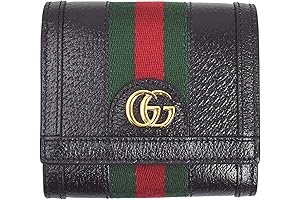 Gucci Ophidia GG French Flap Wallet in Black