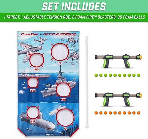 Miniatura 7 de GoSports Juegos de fuego de espuma  Invasores alienígenas, caza de trofeos o batallas colgantes en la puerta y captura los objetivos de efectivo,