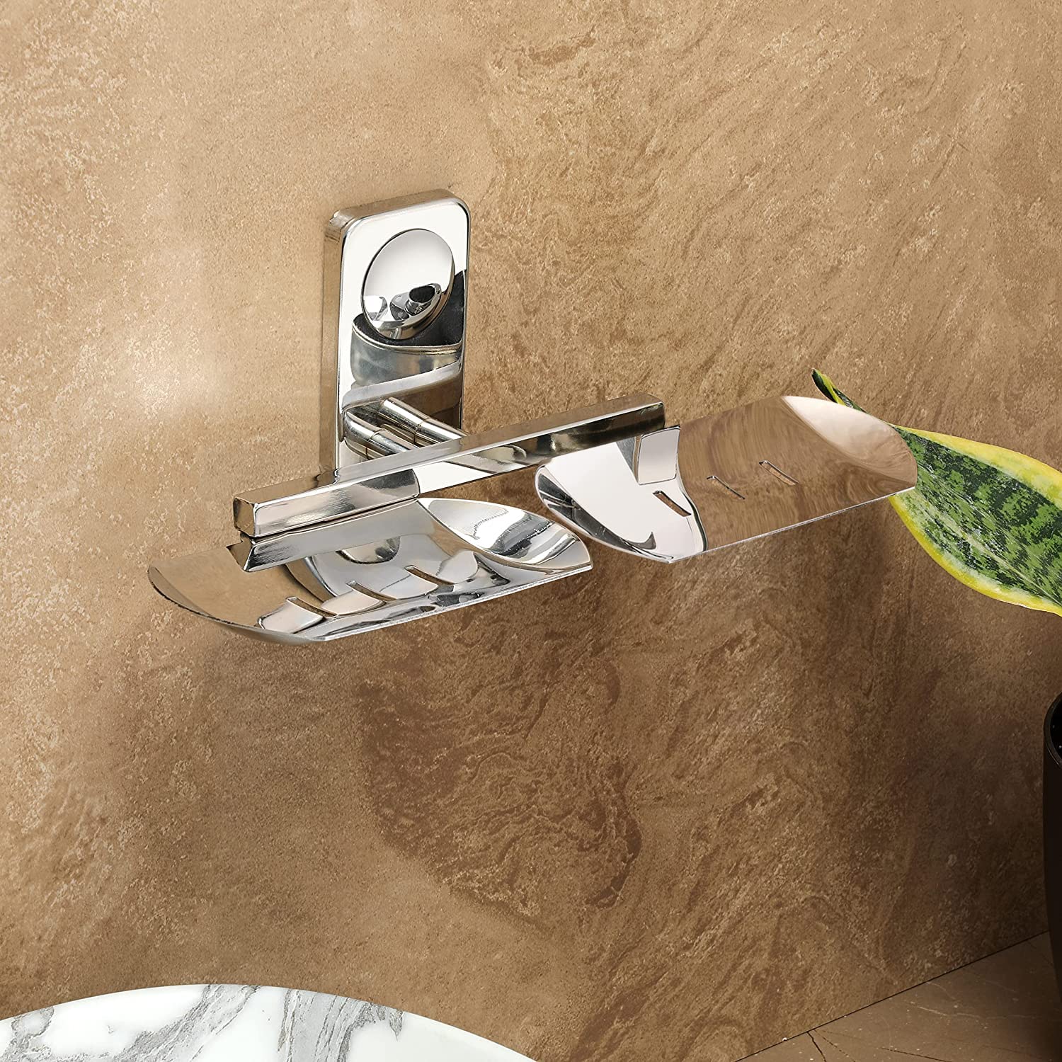 FORTUNE Heavy Duty Stainless Steel Double Soap Dish/Soap Holder/Soap Stand for Bathroom Accessories (B084YVBQ4Y) Amazon Price History, Amazon Price Tracker