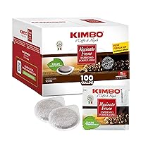Kimbo Cialde Caffè Compostabili ESE - 100 Cialde - Macinato Fresco