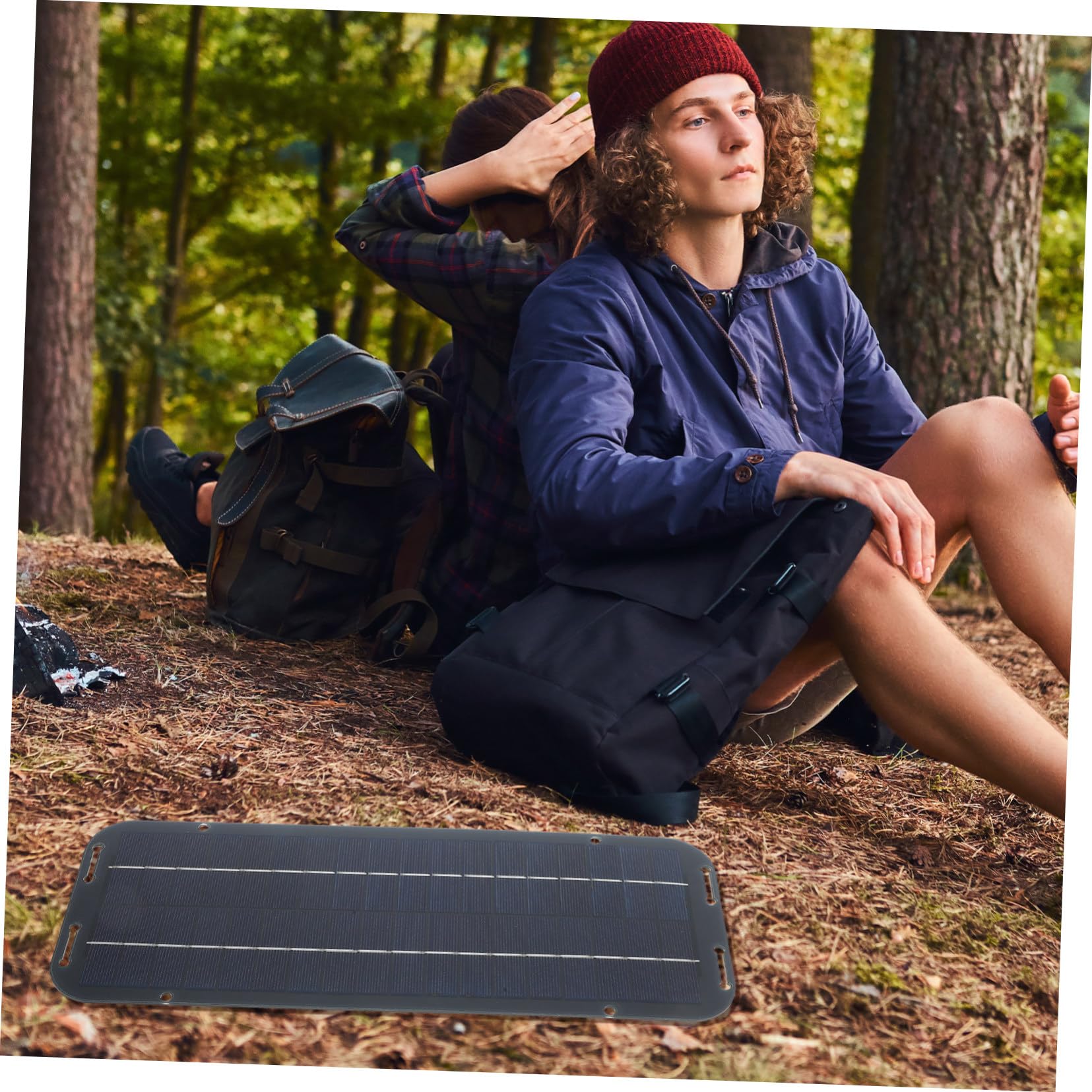 YARNOW 30w Solar Panel Charger Flexible Solar Battery Charger -c for Camping Hiking Outdoor