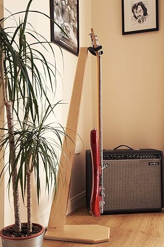 Miniatura 7 de Ruach GS-6 Soporte de guitarra de madera para bajo - abedul