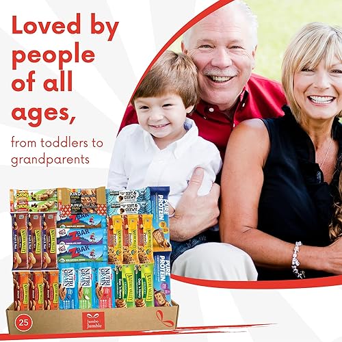 Miniatura 5 de Caja de aperitivos Jumbo Jumble (25 unidades) Paquete de cuidado de regalo, variedad de aperitivos para adultos, adolescentes, niños, hombres,