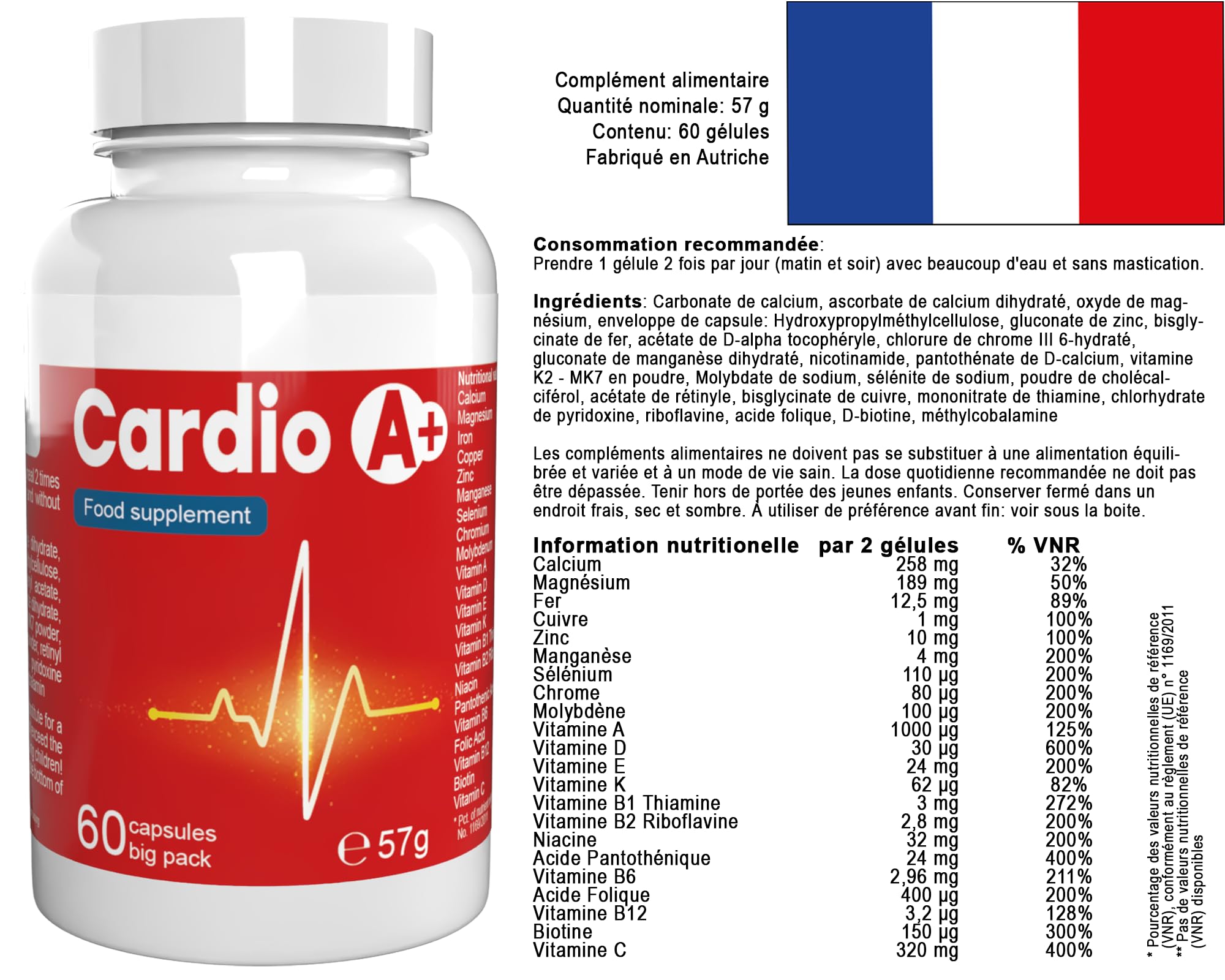 Cardio A - 120 Kapseln (2x 60 Kapseln), 2er Pack