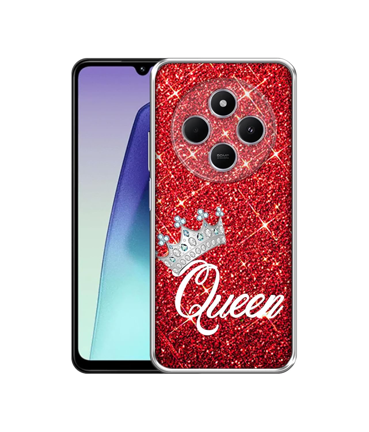 Amazon Brand-Solimo Queen On Red Glitter Printed Silicon Soft TPU Back Case Cover for Mi Redmi A4 5G / 14C 5G / 14R 5G / Poco C75 5G / M7 5G Amazon Brand-Solimo Queen On Red Glitter Printed Silicon Soft TPU Back Case Cover for Mi Redmi A4 5G / 14C 5G / 14R 5G / Poco C75 5G / M7 5G