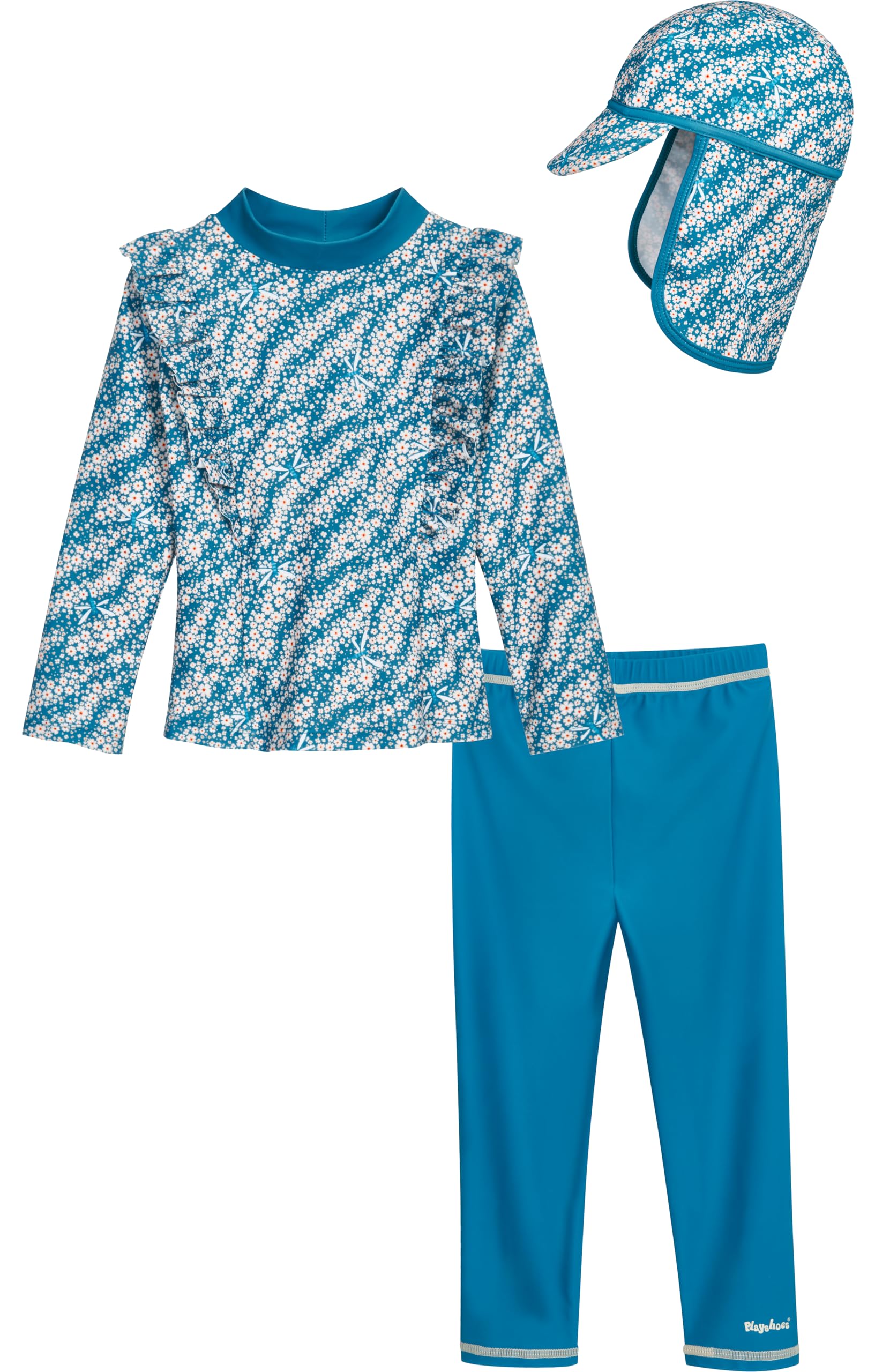 Playshoes Rash Guard — zestaw Uniseks - dzieci Schwimmshirt Badehose + Mütze