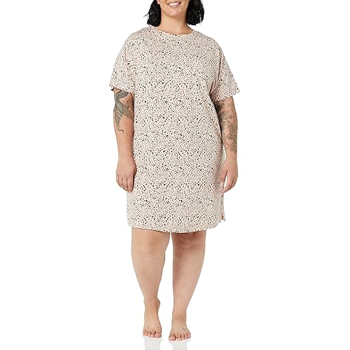 Amazon Essentials Womens Knit Jersey Sleep Tee Nightdress - Discontinued Colors