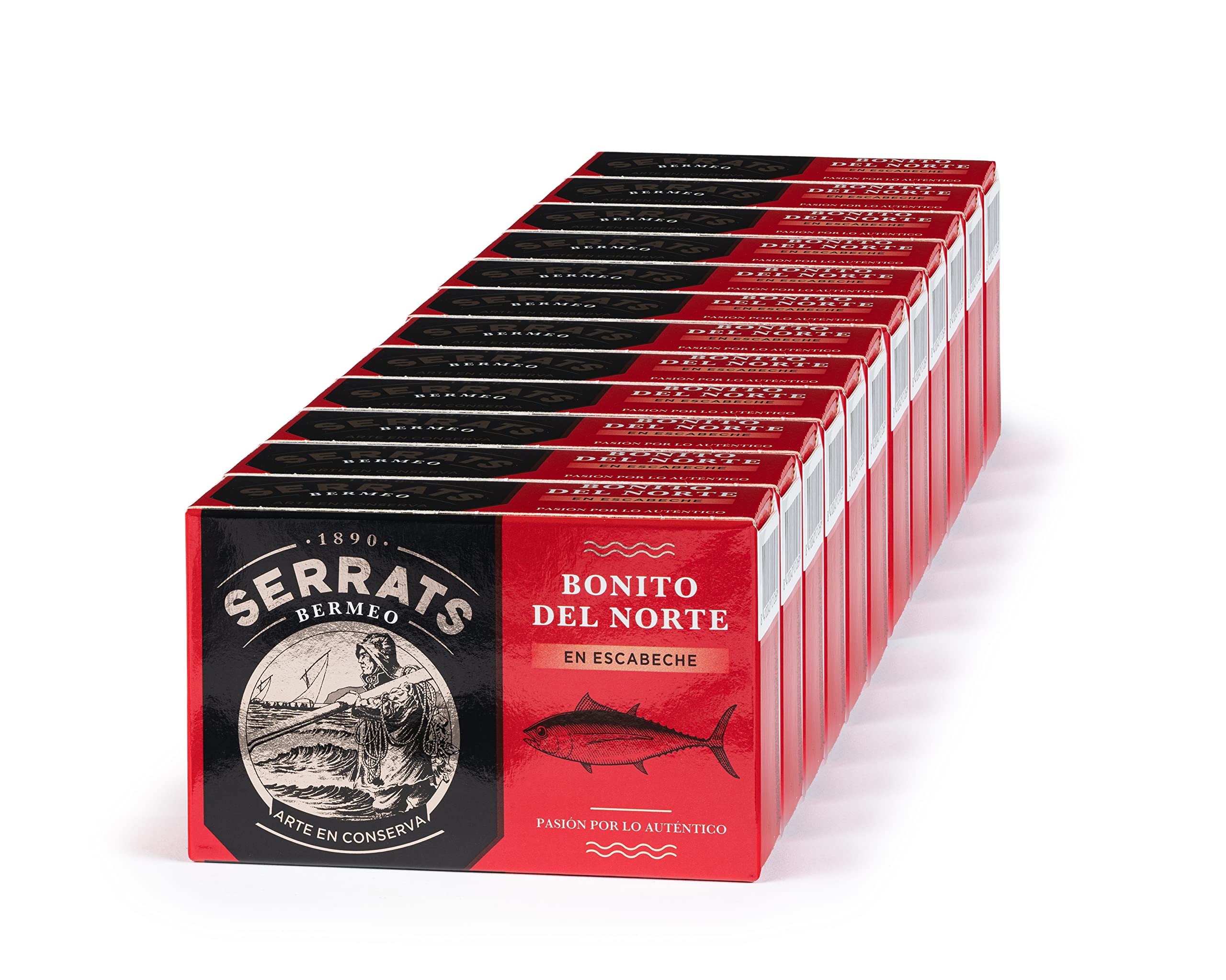 SERRATS - 12 sztuk - Tuńczyk biały germon w marynacie 112g